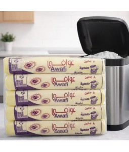 أكياس نفايات 8  جالون 10 ربطات 