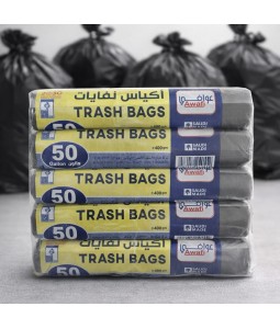 أكياس نفايات 50 جالون 10 ربطات 